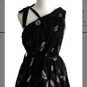 Leifsdottir floating feathers dress